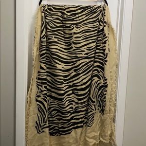 Zara zebra print scarf